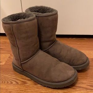Classic short gray ugg boots